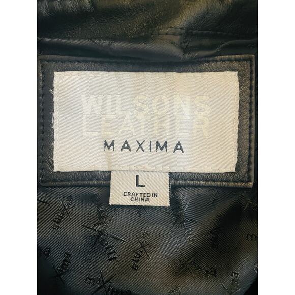 Wilson's Leather Maxima Coat - Women's Size L - Excellent Quality Leather - Picture 6 of 11